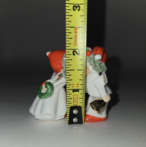 🎅🎅🎅 RARE Vintage Napcoware Bone China Christmas Kissing Angels Figurines (2) - Picture 9 of 9